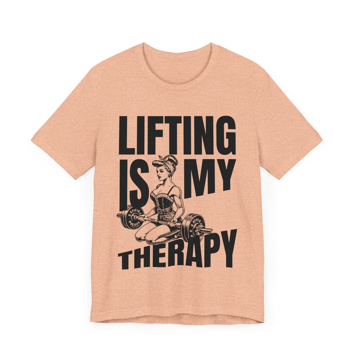 Lifting Is My Therapy Workout Jersey Short Sleeve Tee