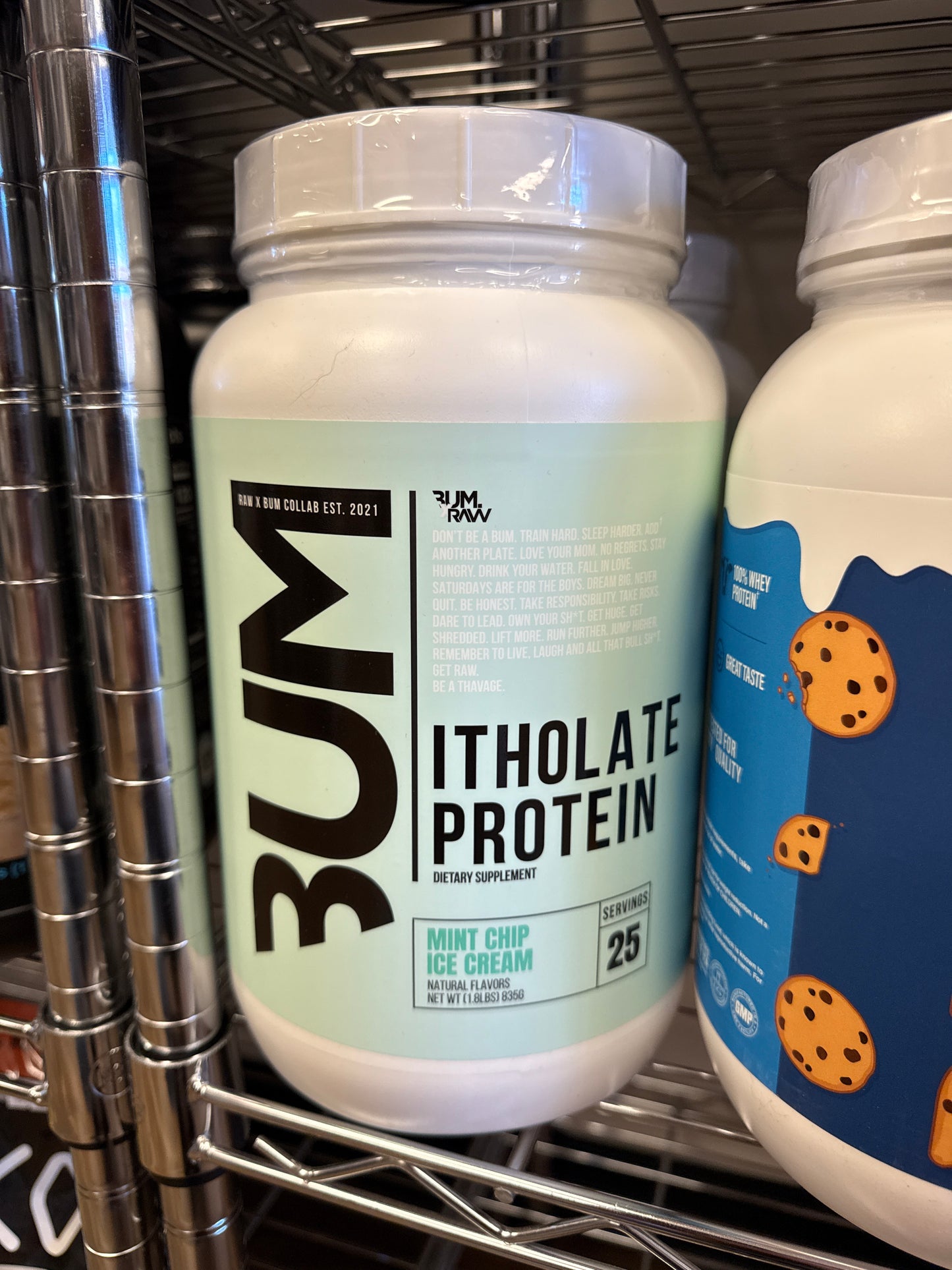 Bum Itholate protein mint