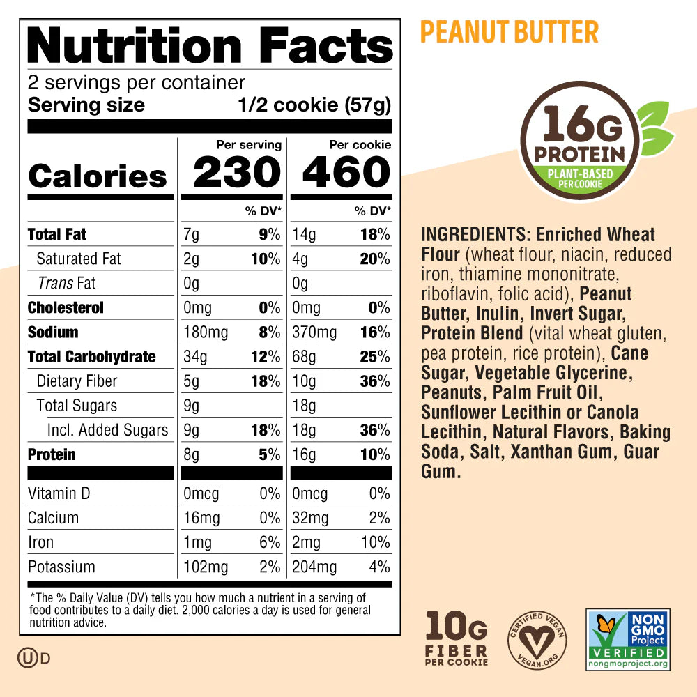 Lenny & Larry's Complete Cookie Peanut Butter