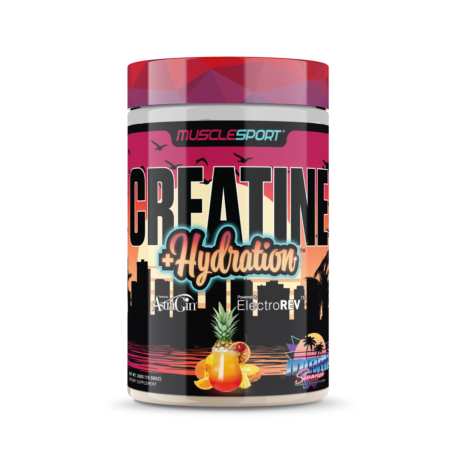 Creatine + Hydration™ 300 Grams: Miami Sunrise