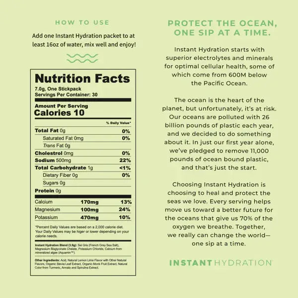 Premium Electrolyte Drink Mix: Lemon Lime