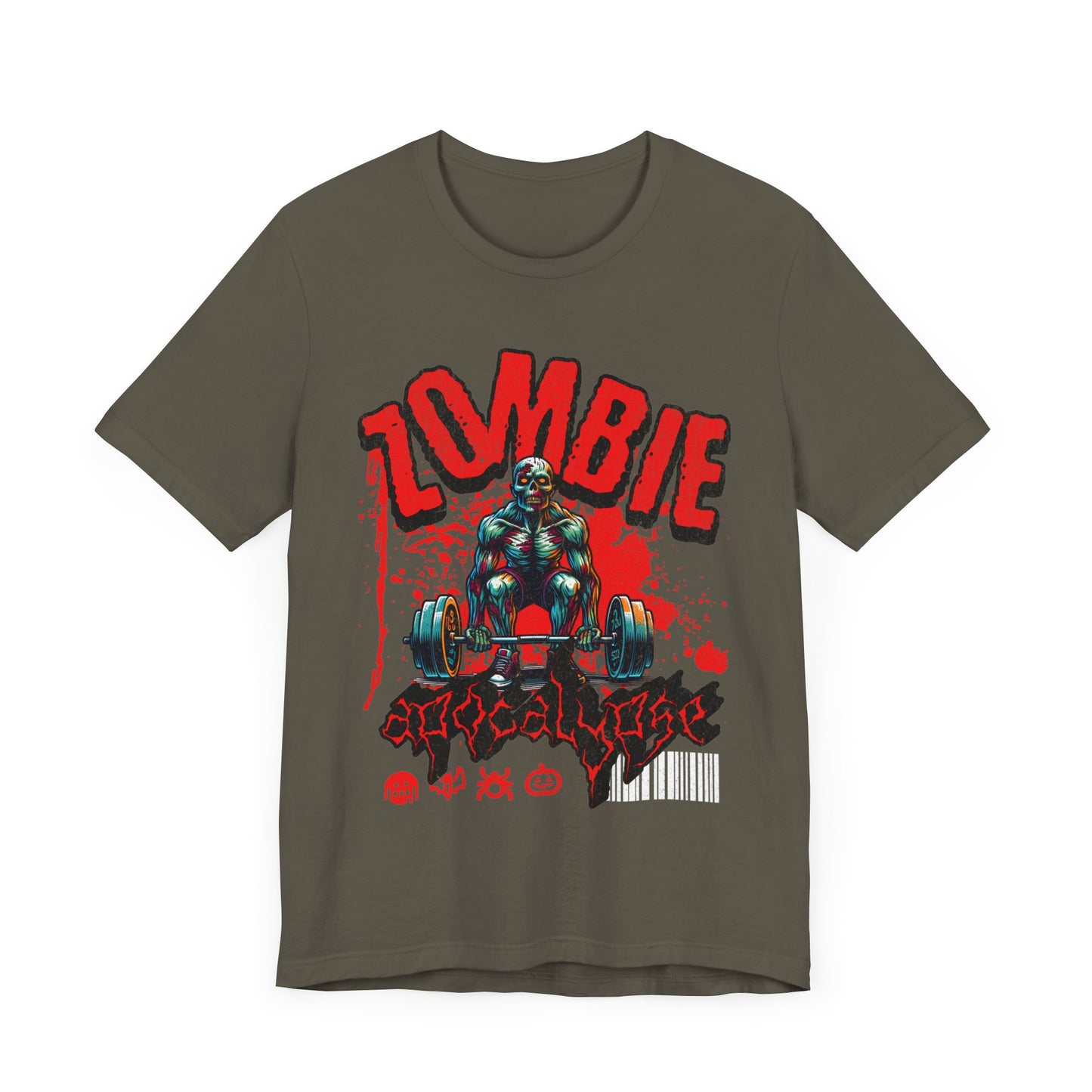 Zombie Apocalypse Gym Shirt Jersey Short Sleeve Tee