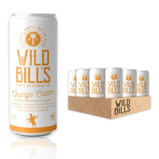 Wild Bill's Orange Cream - Premium Cane Sugar Soda