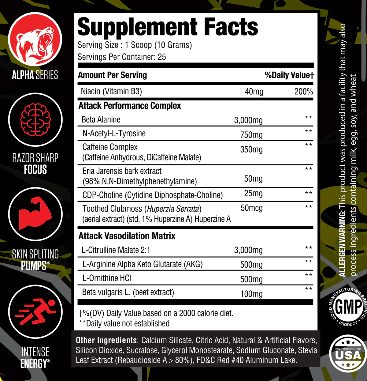 Attack Pre-Workout: Sweet & Tangy