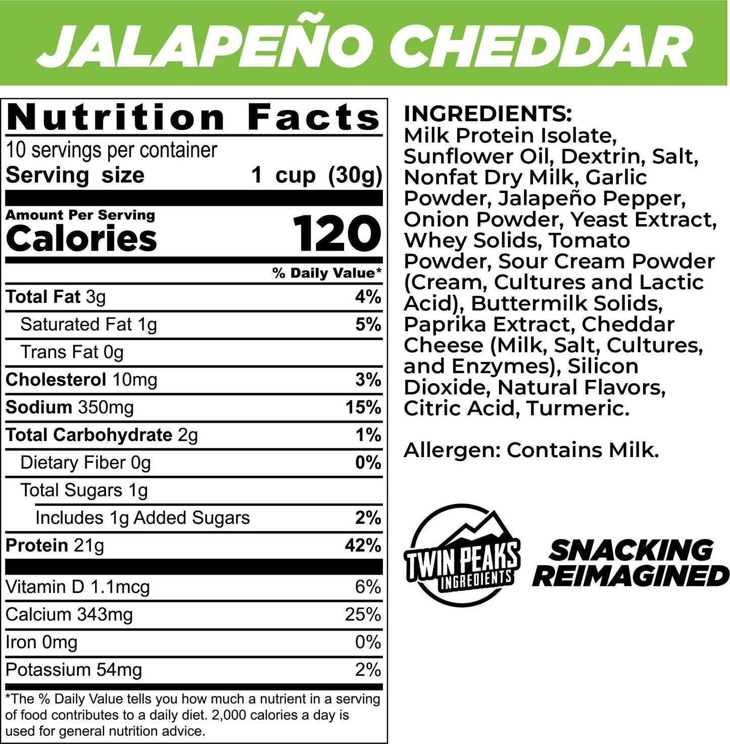 Protein Puffs - Jalapeño Cheddar  10.6 oz (300g)