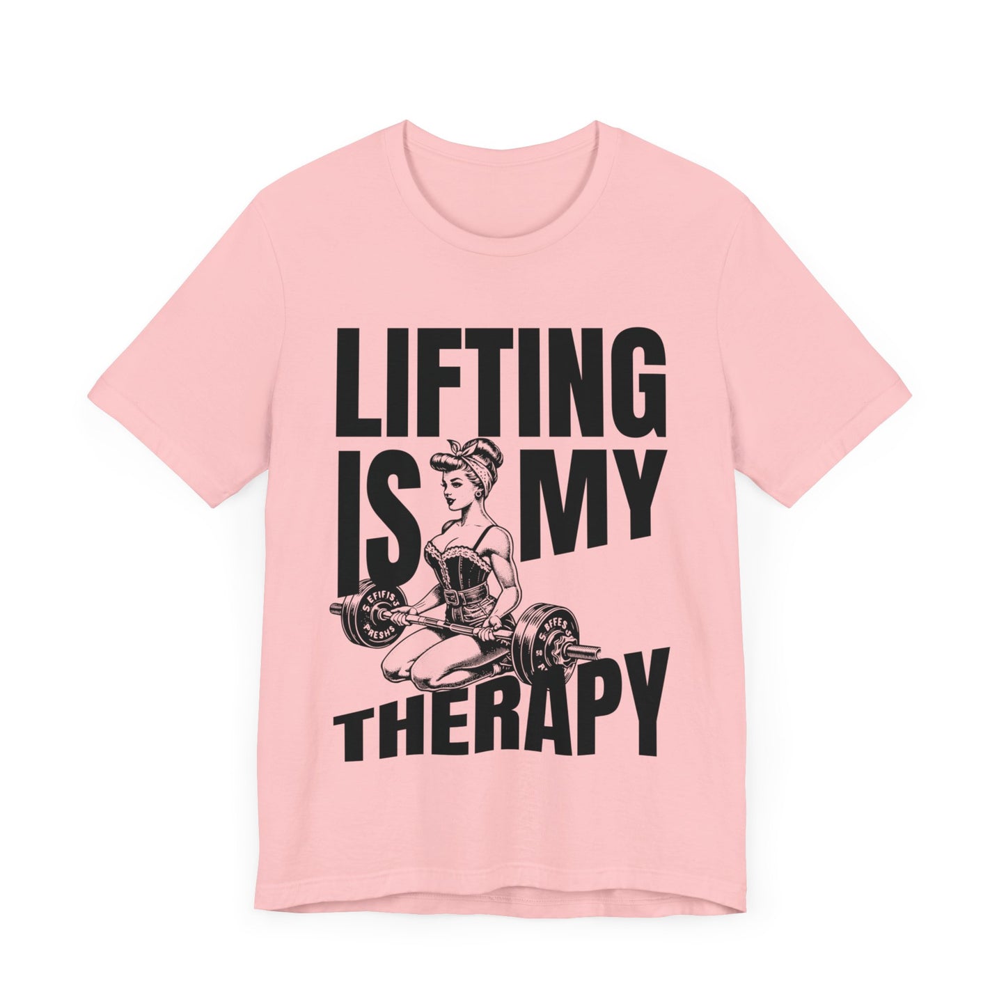 Lifting Is My Therapy Workout Jersey Short Sleeve Tee