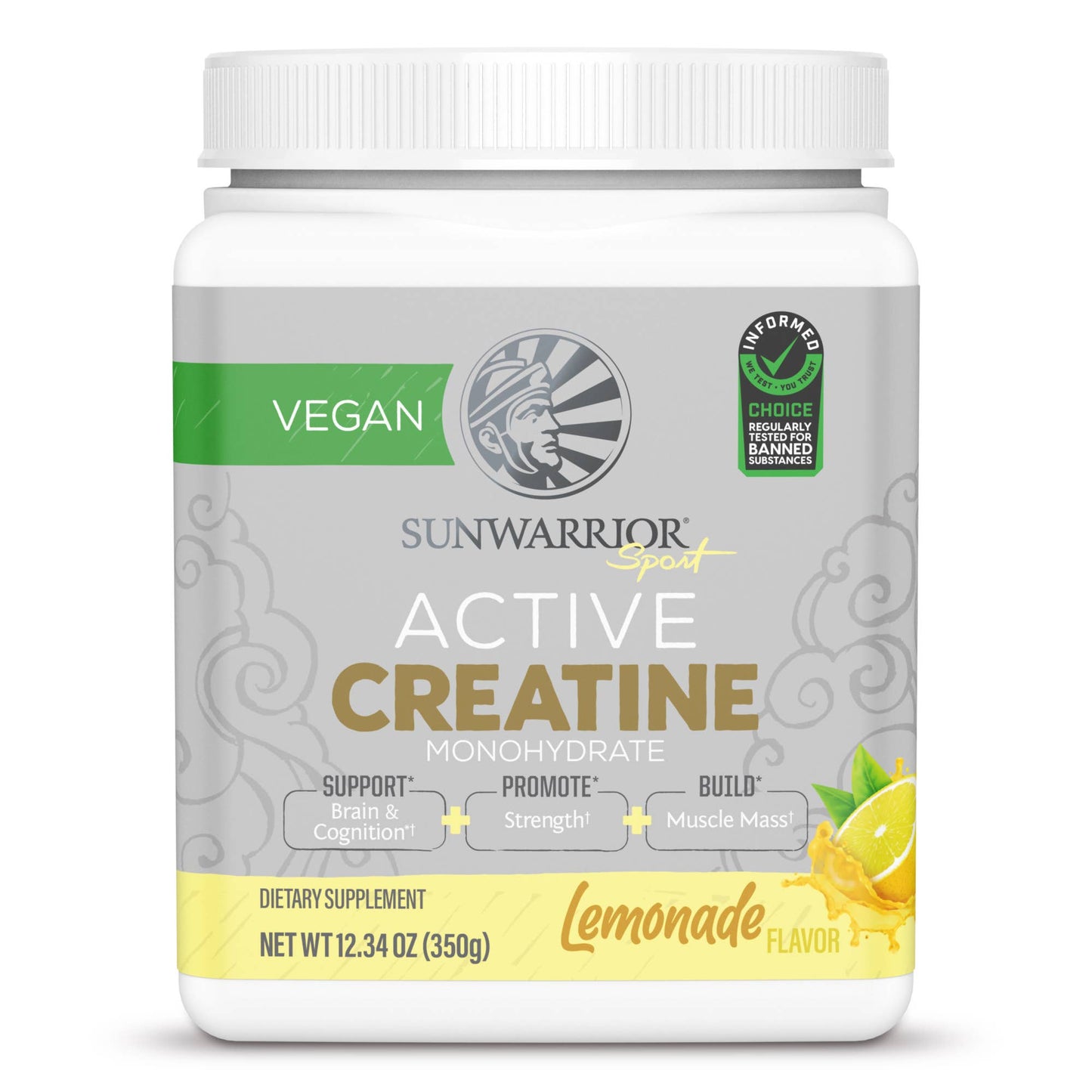 Lemonade Active Creatine Drink Powder- Vegan, Soy-Free