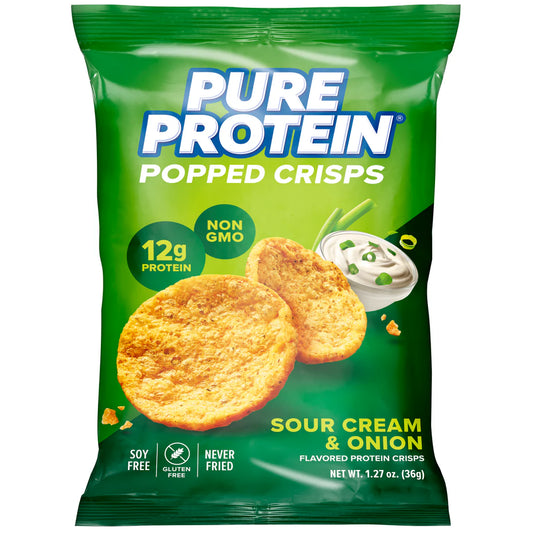 Pure Protein Sour Cream and Onion Popped Crisps