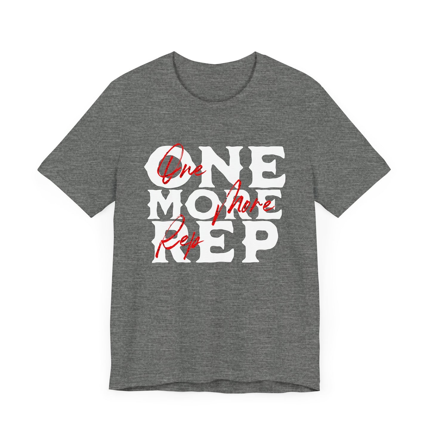 One More Rep Workout Weightlifting Jersey Short Sleeve Tee