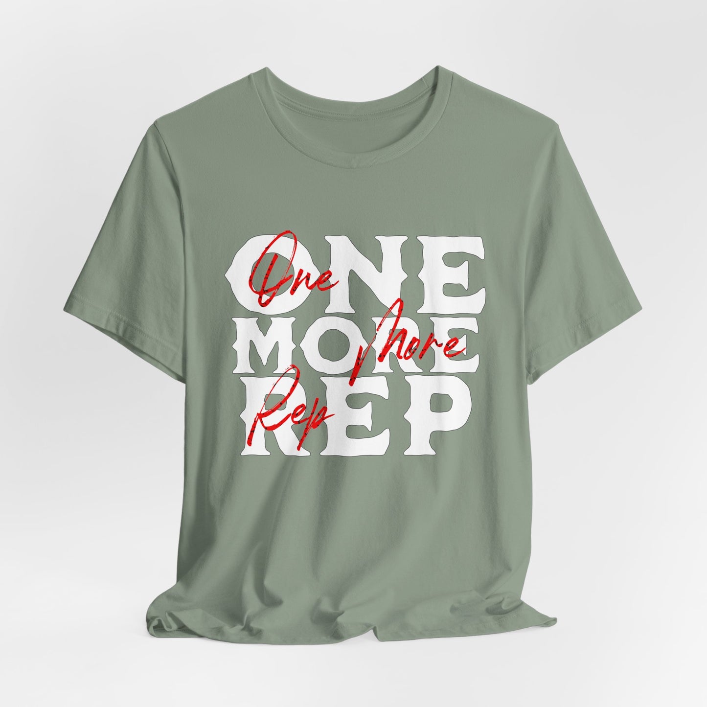 One More Rep Workout Weightlifting Jersey Short Sleeve Tee