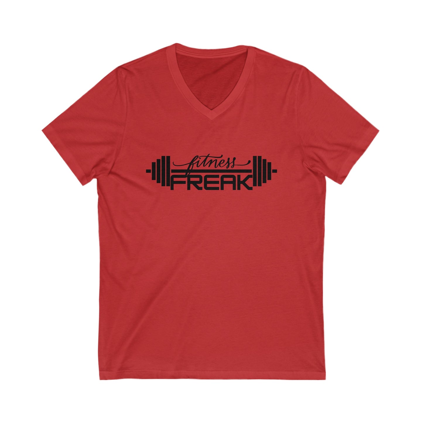 Fitness Freak Short Sleeve V-Neck Tee