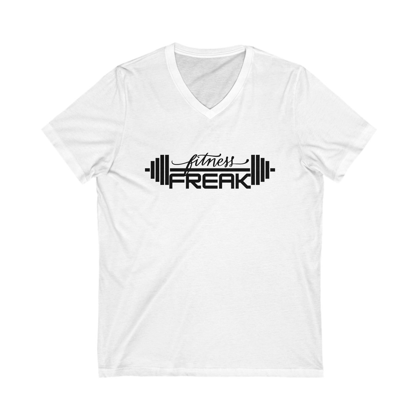 Fitness Freak Short Sleeve V-Neck Tee