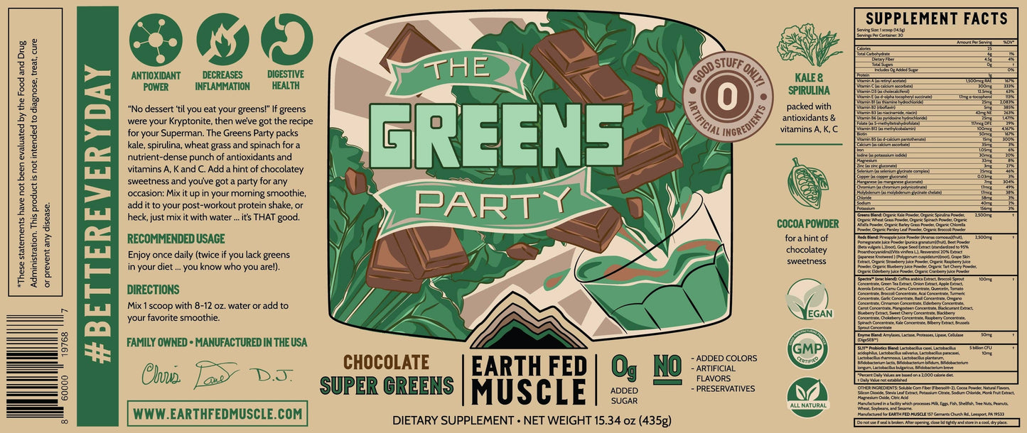 Earth Fed The Greens Party Chocolate