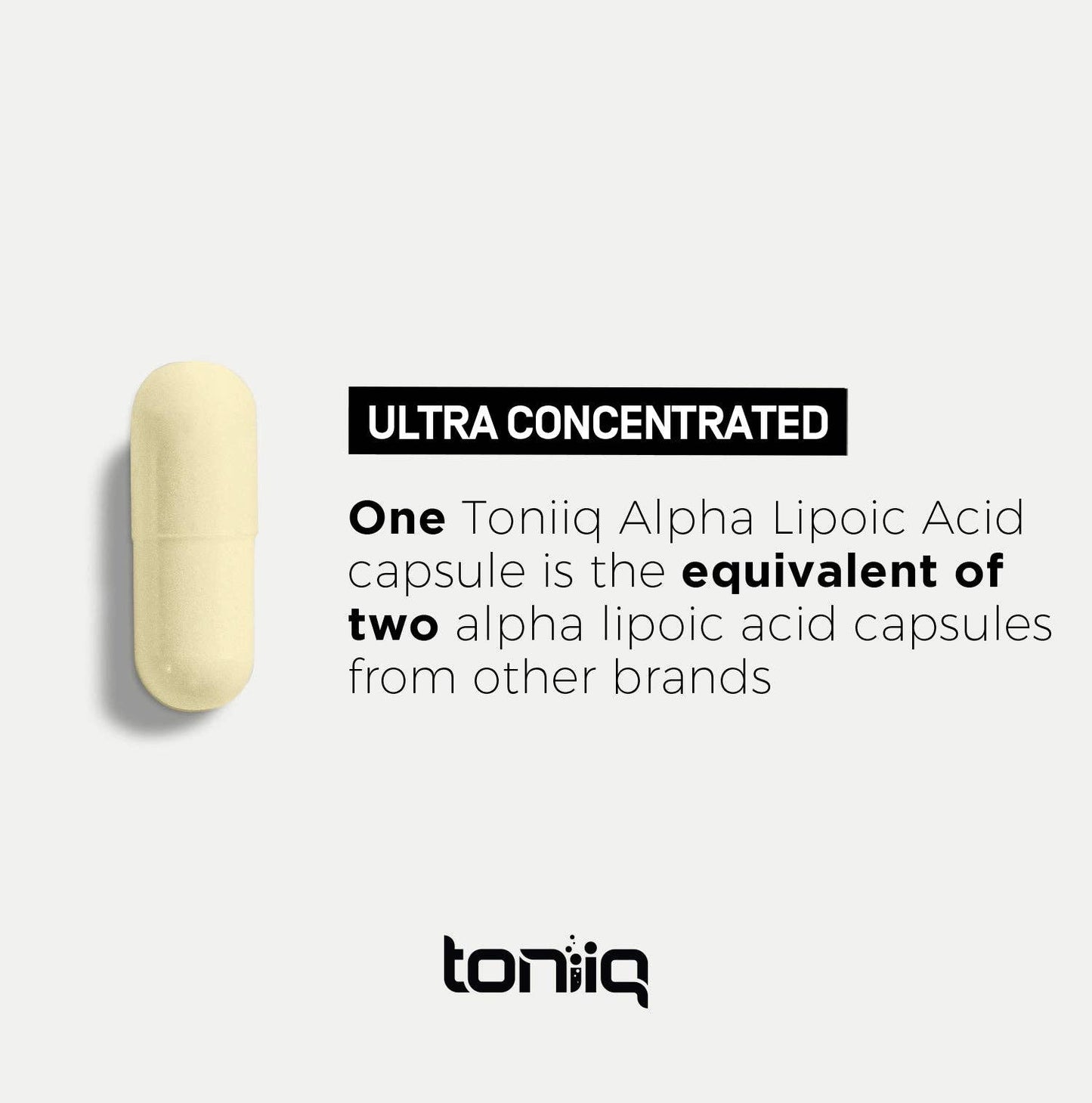 Toniq Alpha Lipoic Acid 99%: 120 Capsules