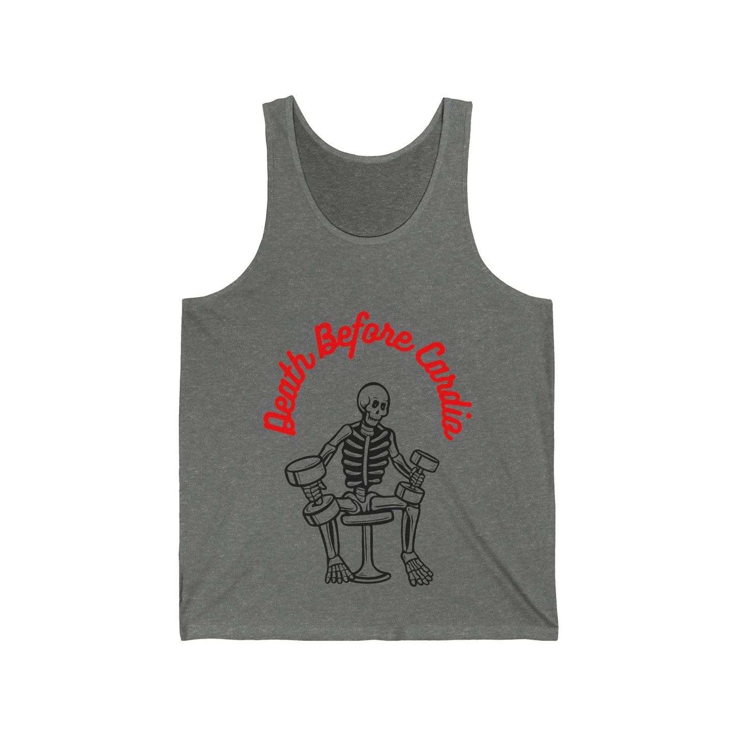 Death Before Cardio Unisex Jersey Tank