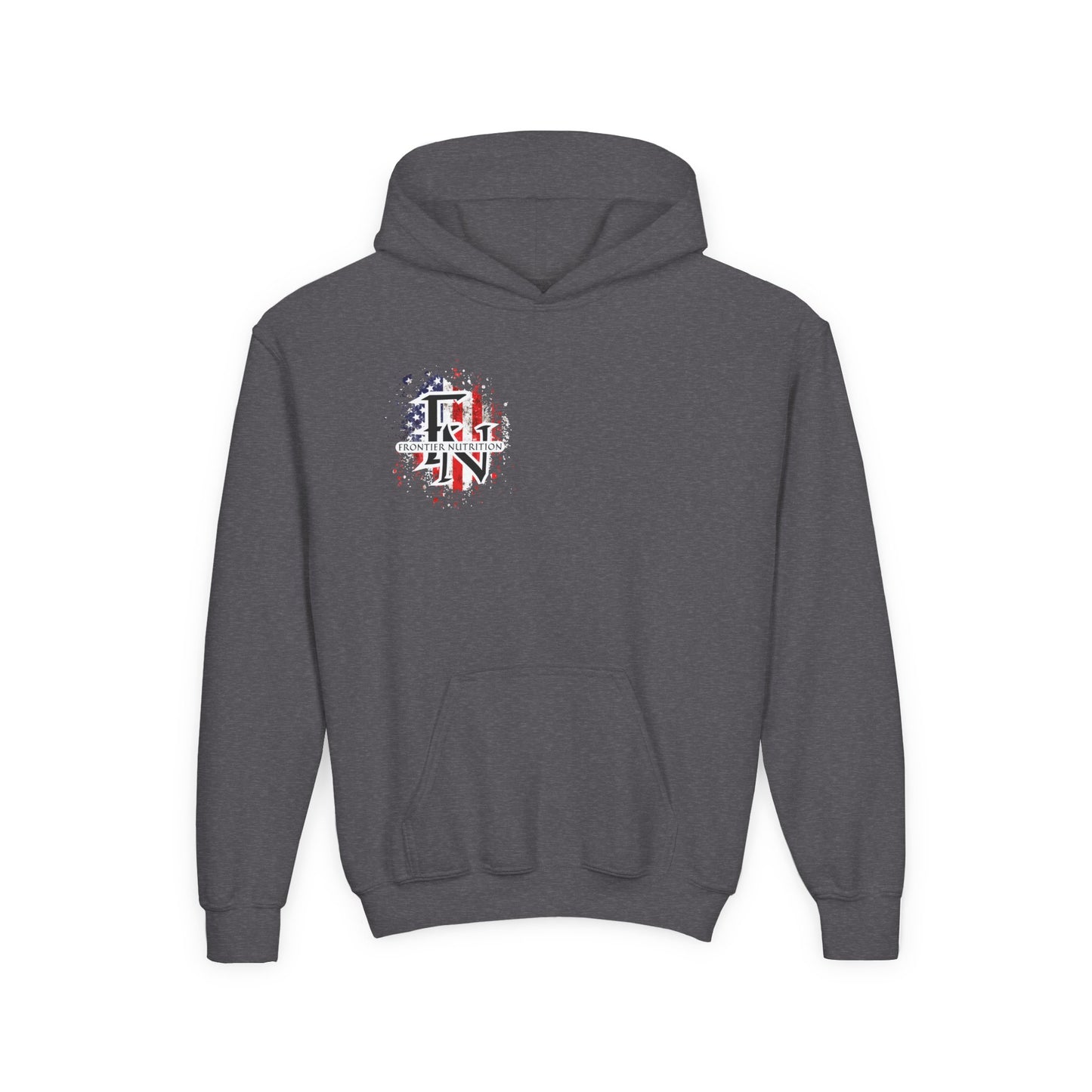 Frontier Nutrition Youth Hoodie, Comfortable Sweatshirt for Teens, Ideal for Gym, Sports, Casual Wear, Perfect for Gifts