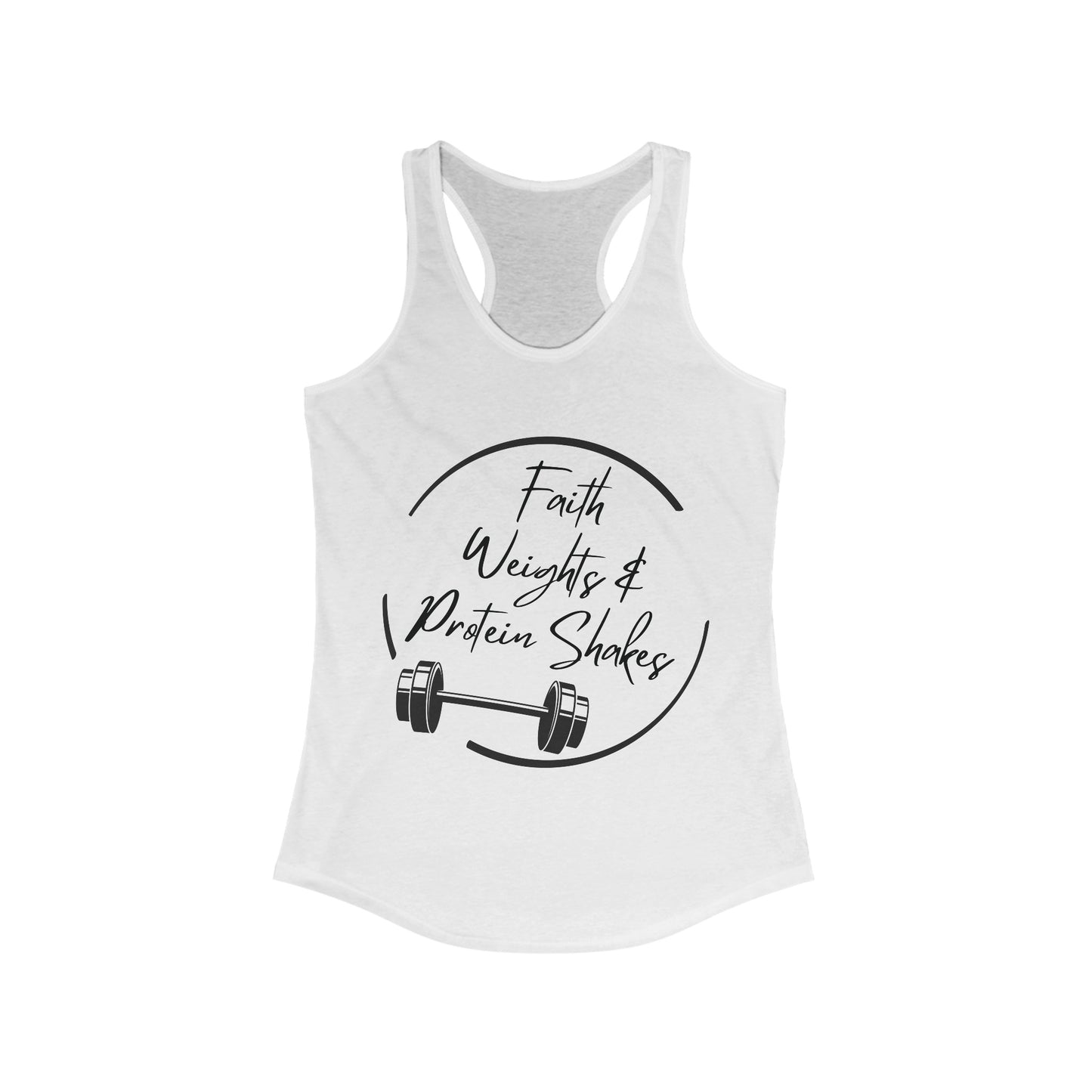 Faith Weights & Protein Shakes Women's Tank