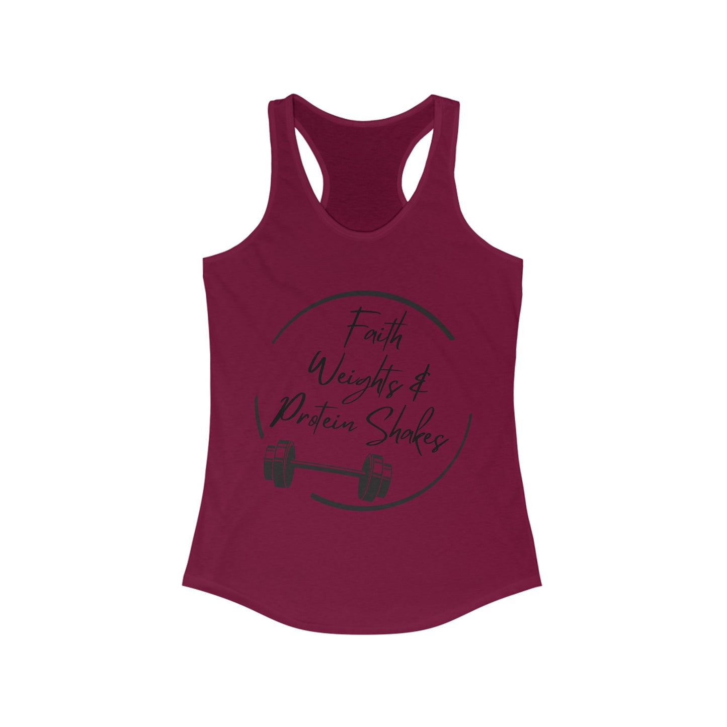 Faith Weights & Protein Shakes Women's Tank