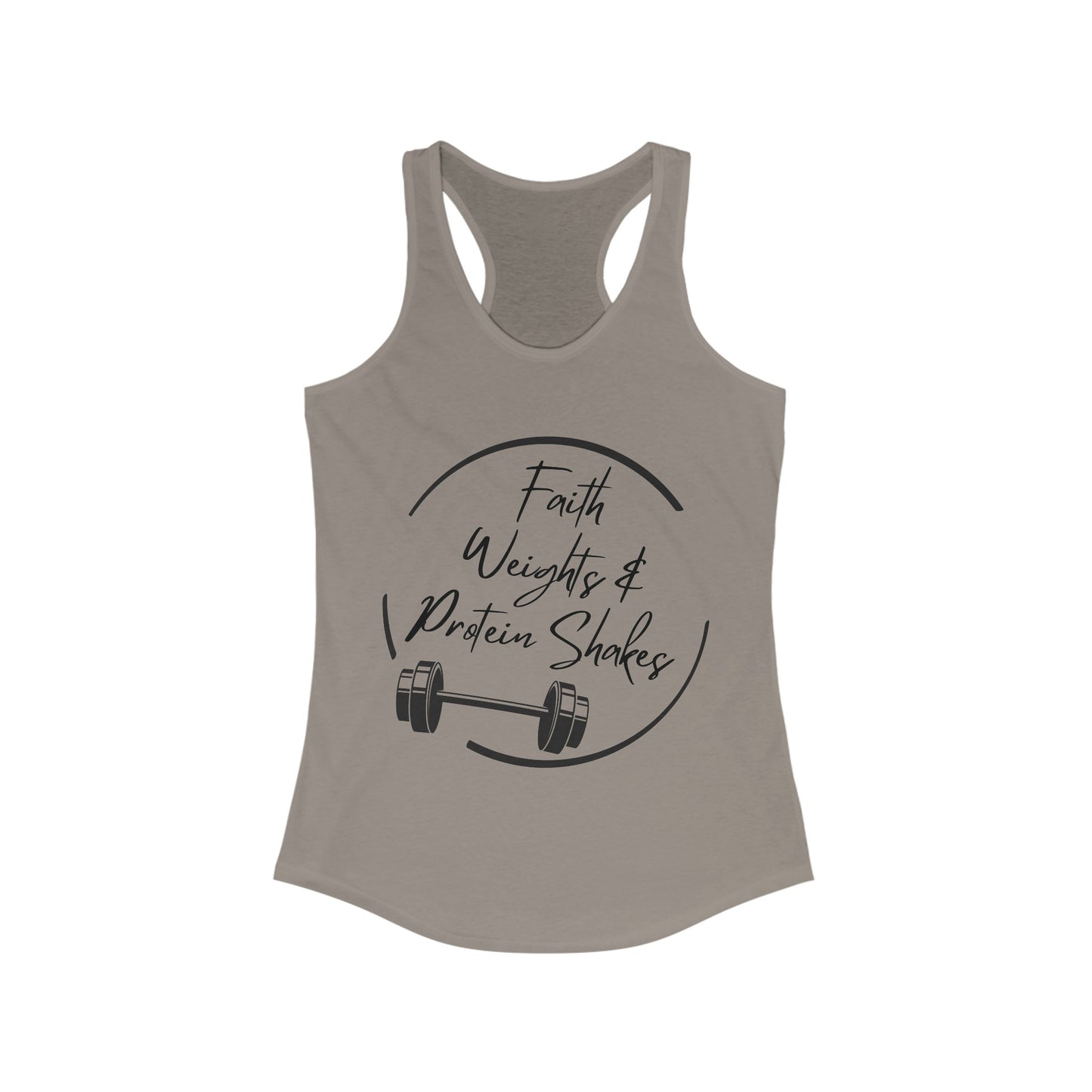 Faith Weights & Protein Shakes Women's Tank