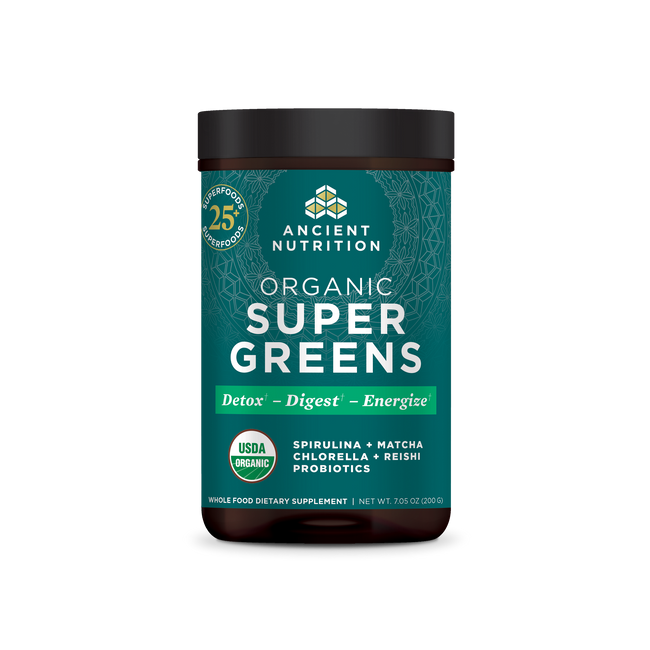 Organic Super Greens - 25 Serving: Black