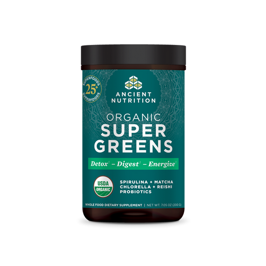 Organic Super Greens - 25 Serving: Black