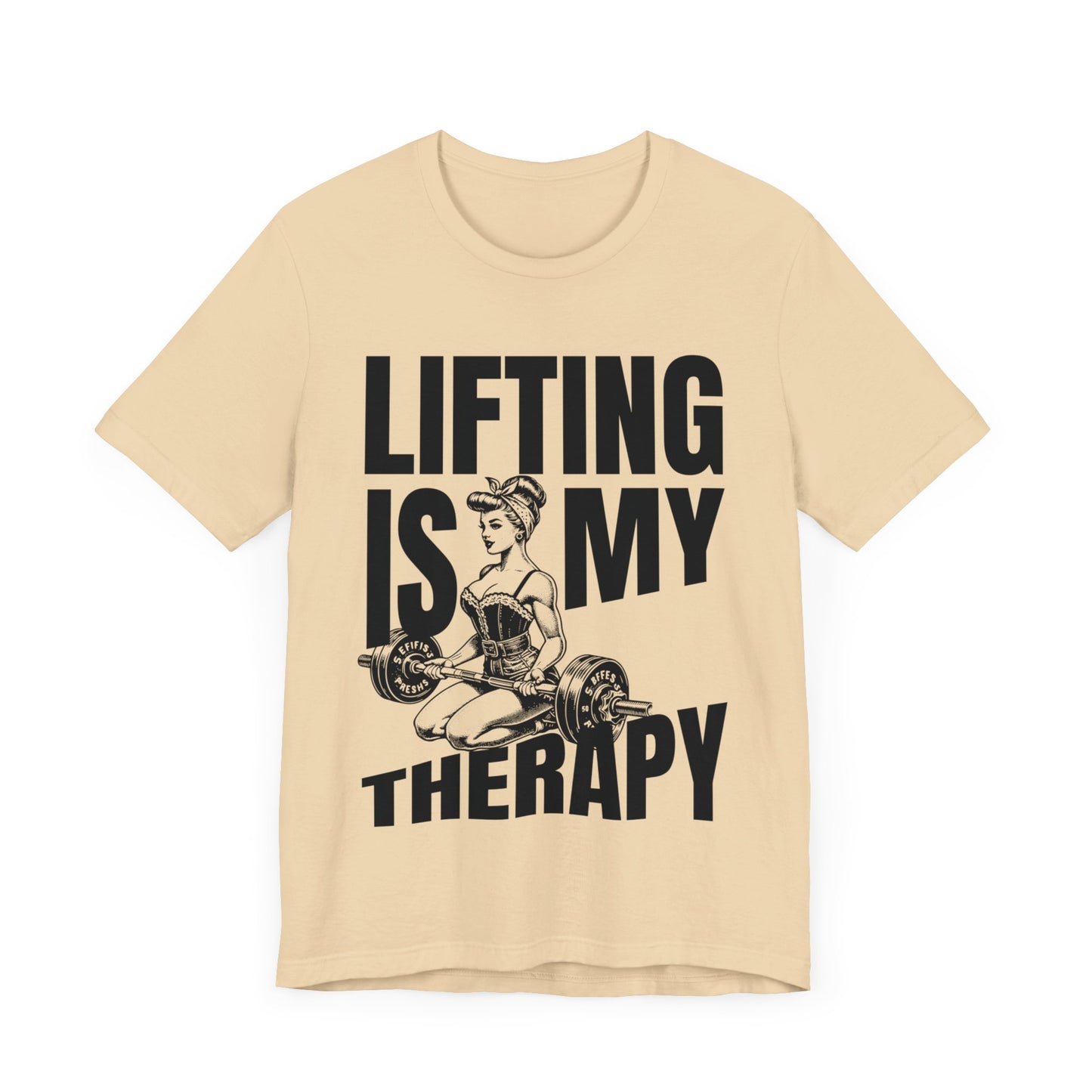 Lifting Is My Therapy Workout Jersey Short Sleeve Tee