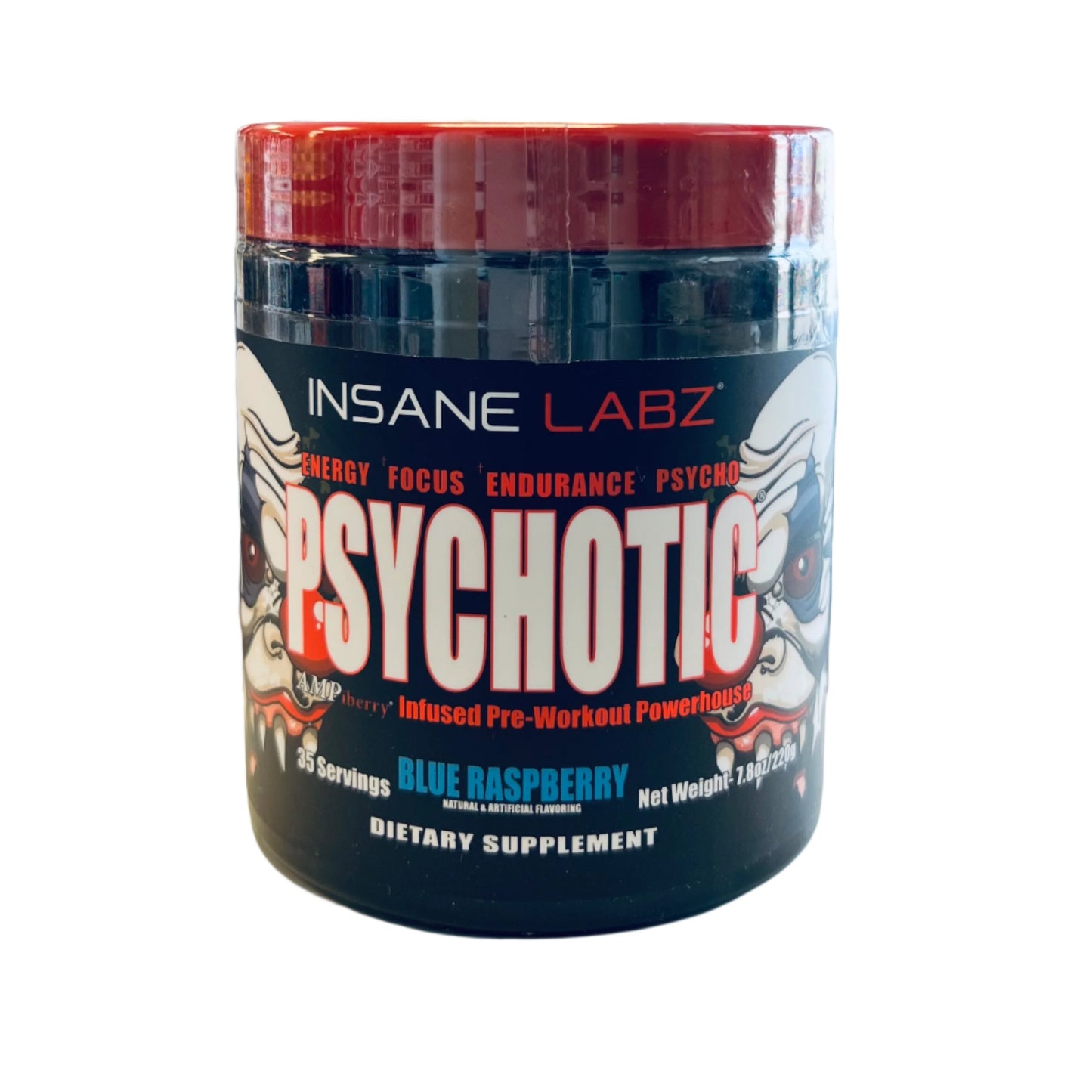 Insane Labz Psychotic Pre Workout Blue Raspberry