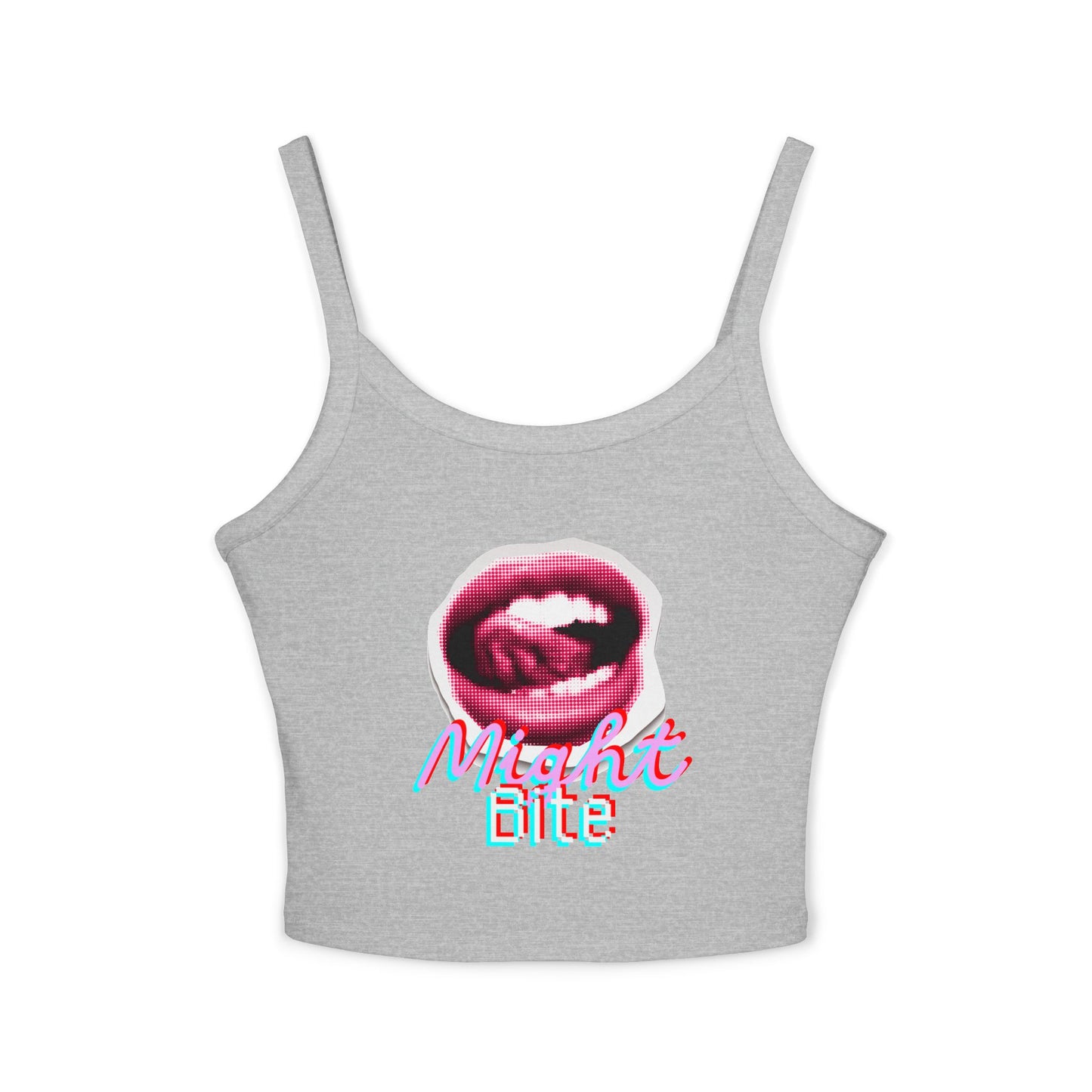 Might Bite Workout Tank — Women's Spaghetti Strap Gym Tank