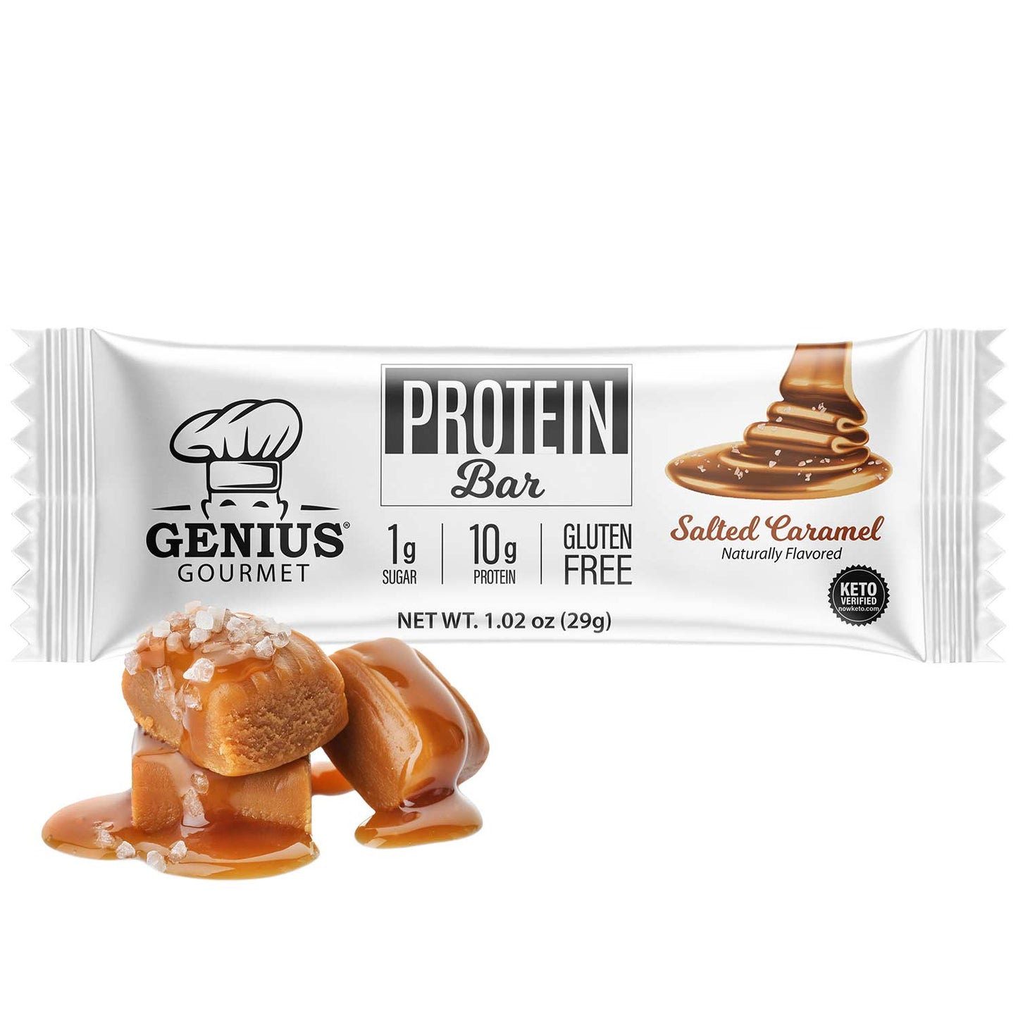 Genius Gourmet Protein Bar - Salted Caramel