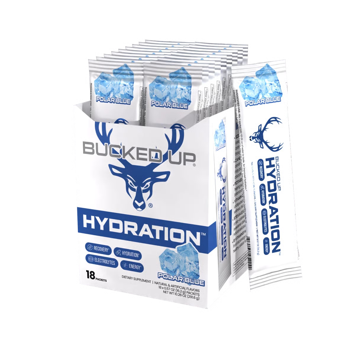 Bucked Up Hydration Polar Blue