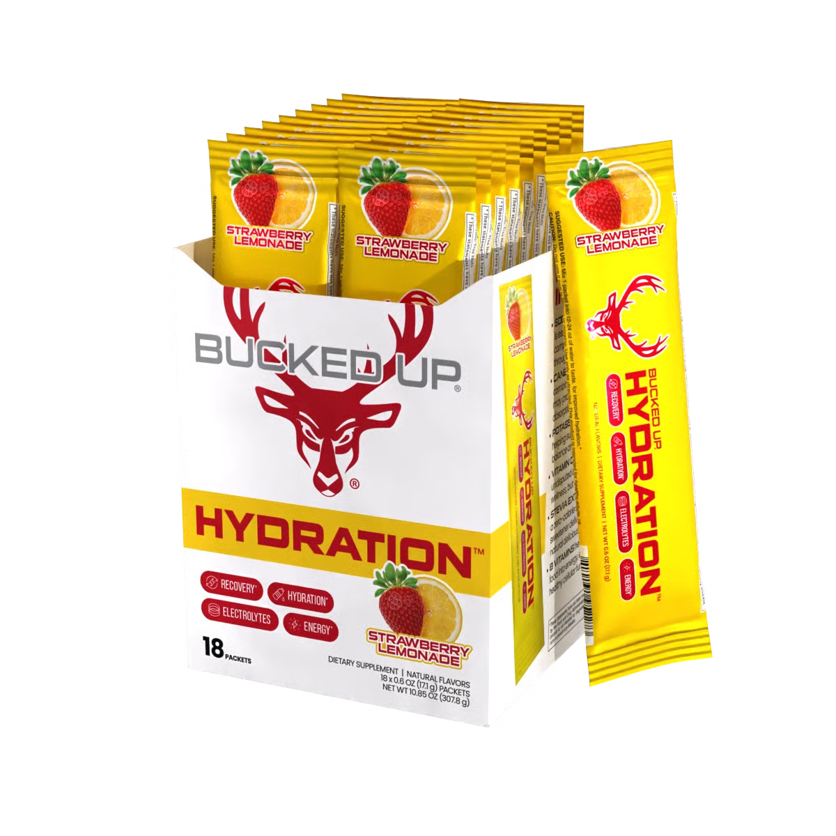 Bucked Up Hydration Strawberry Lemonade