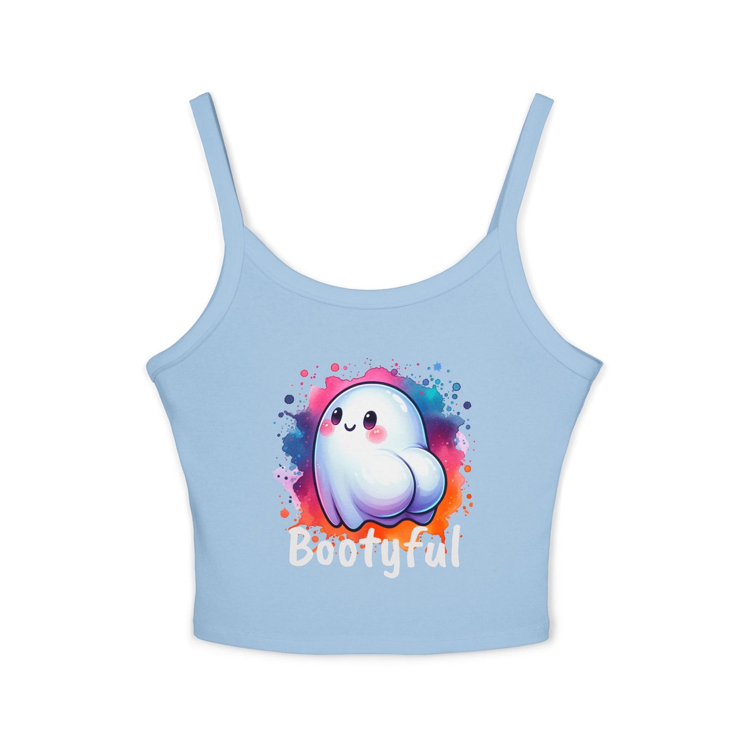 Cute Ghost 'Bootyful' Crop Tank Top — Playful Halloween