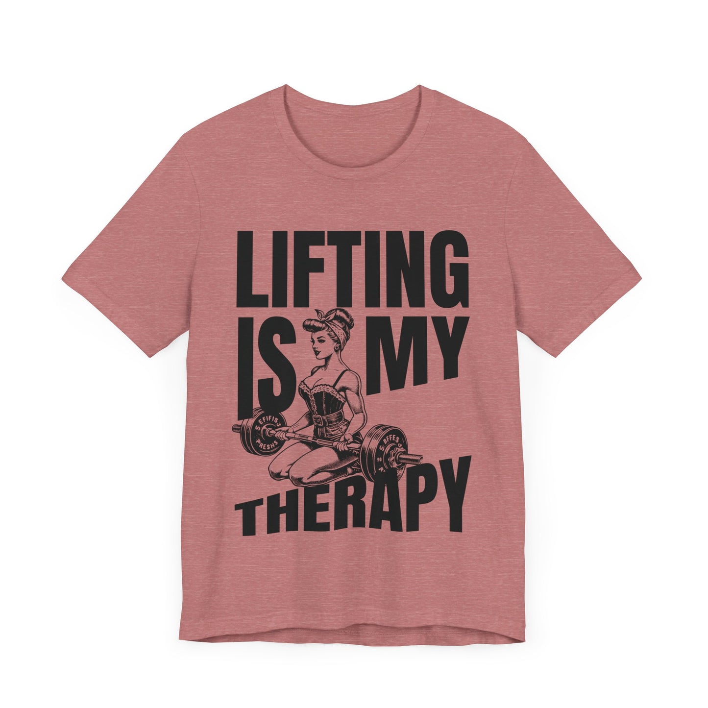 Lifting Is My Therapy Workout Jersey Short Sleeve Tee