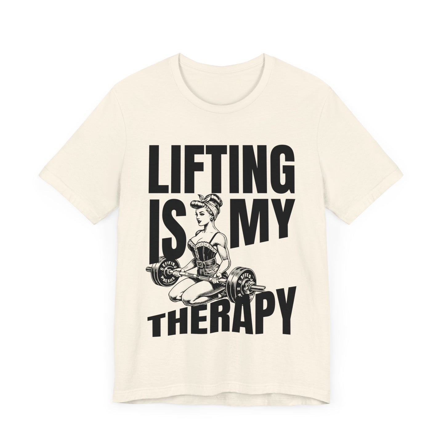 Lifting Is My Therapy Workout Jersey Short Sleeve Tee