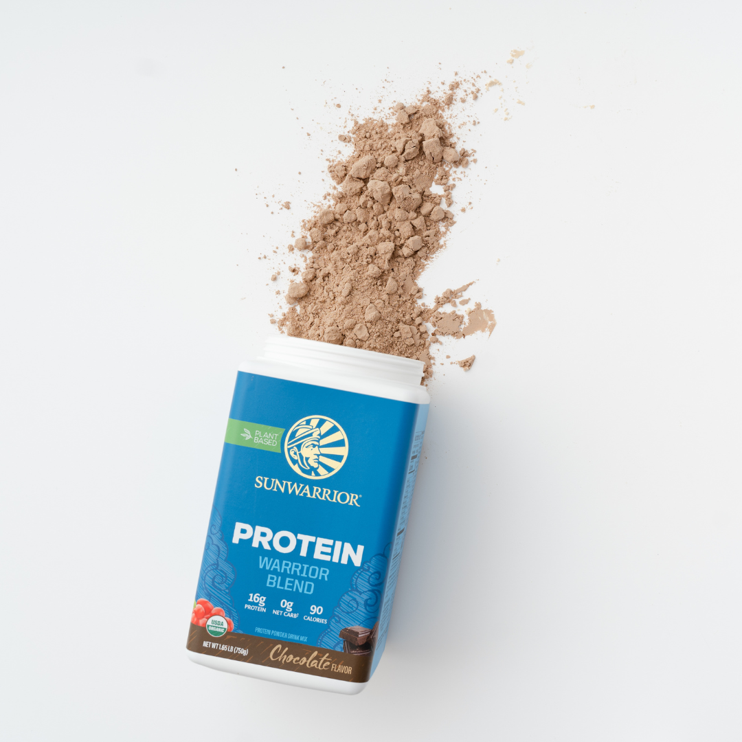 Sunwarrior Warrior Blend Chocolate Protein - Vegan Pea Protein Powder: 375g