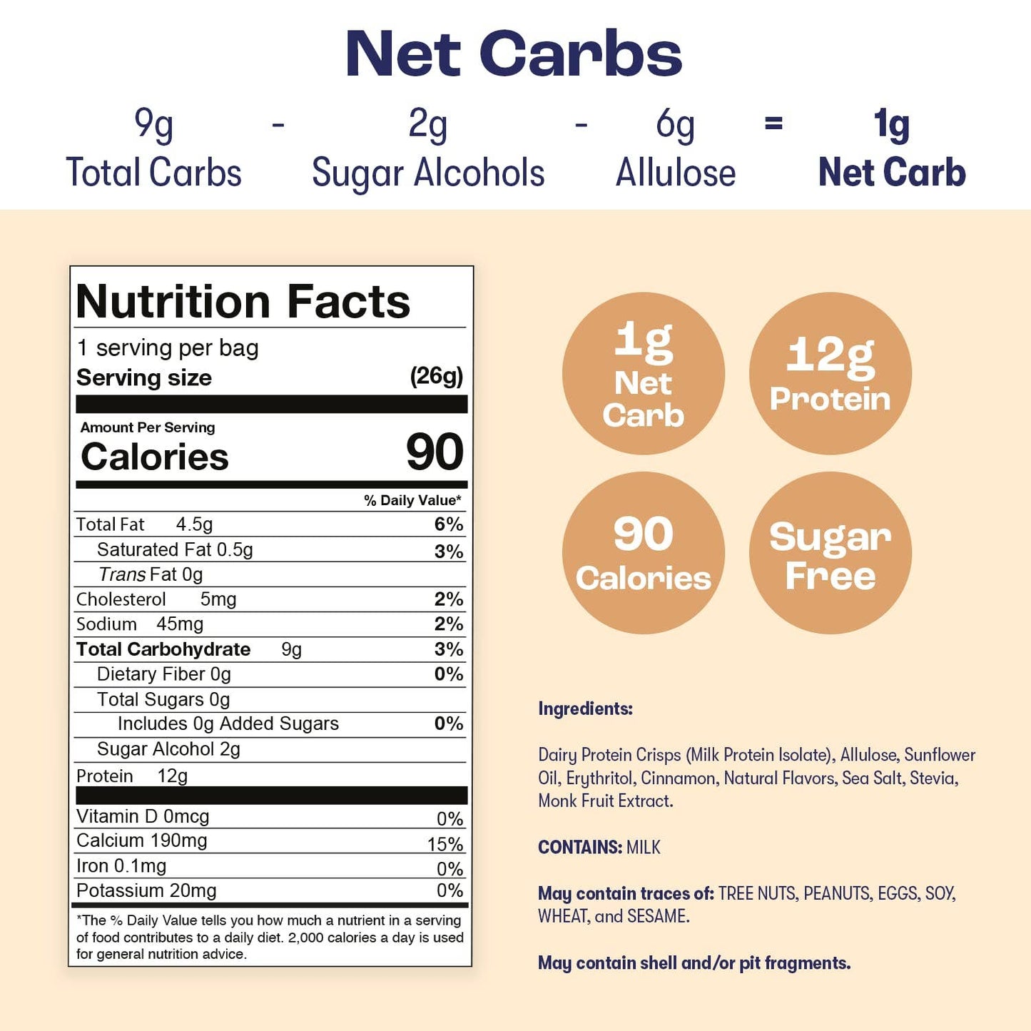 Schoolyard Snacks 26g Cinnamon Bun Cereal