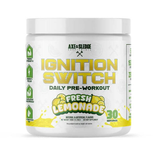Axe & Sledge Ignition Switch Daily Pre Workout Fresh Lemonade