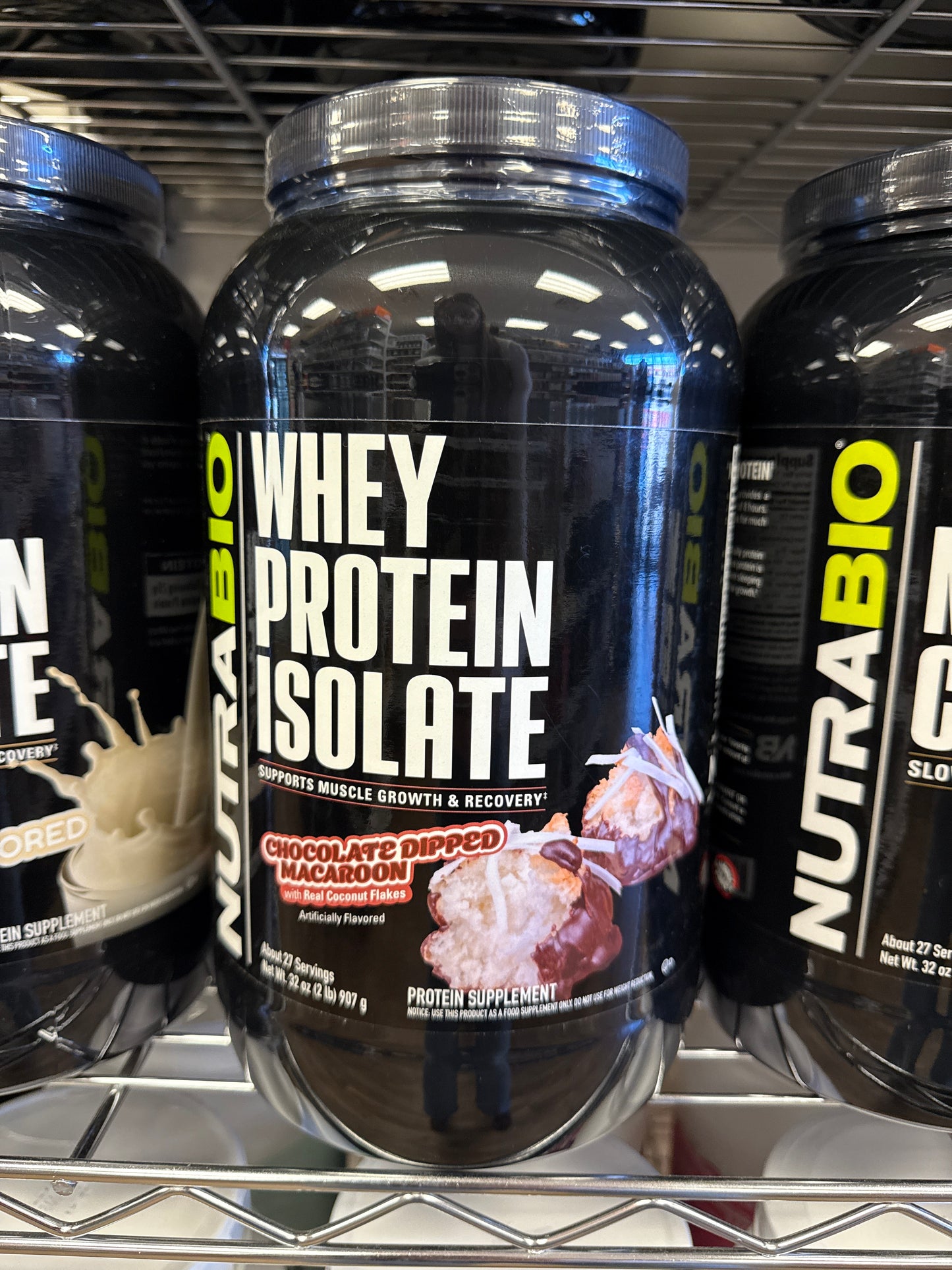 Nutrabio Whey Protein Isolate Chocolate Dipped Macaroon 2lb