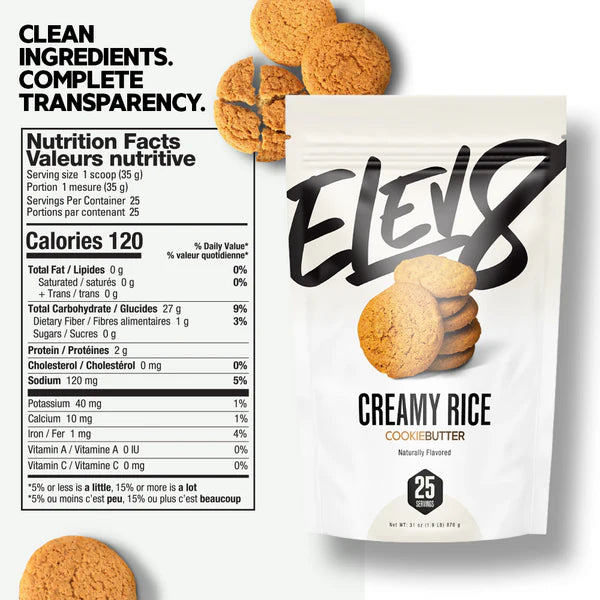 Elev8 Creamy Rice Cookie Butter