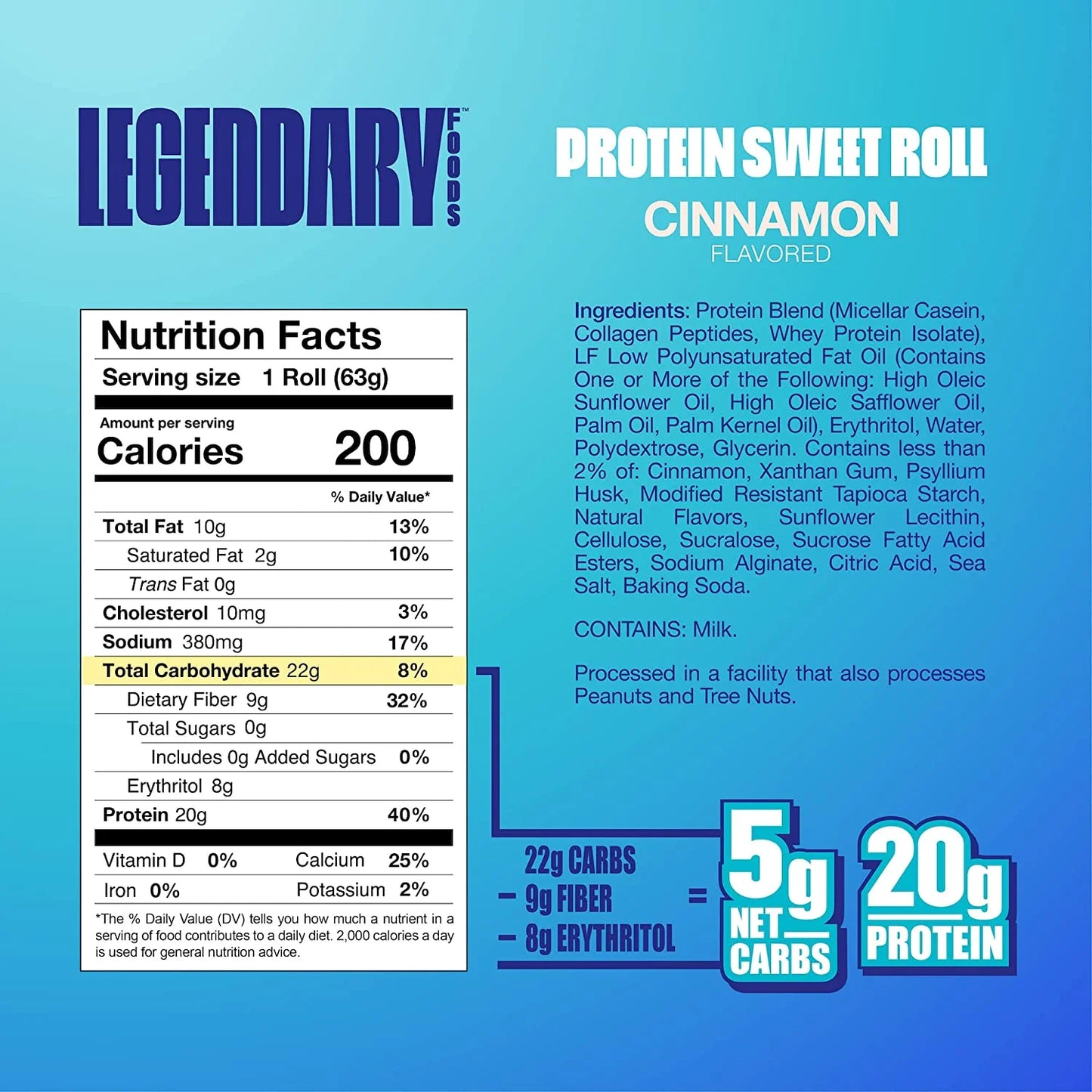 Legendary Foods Protein Sweet Rolls 3 Flavors