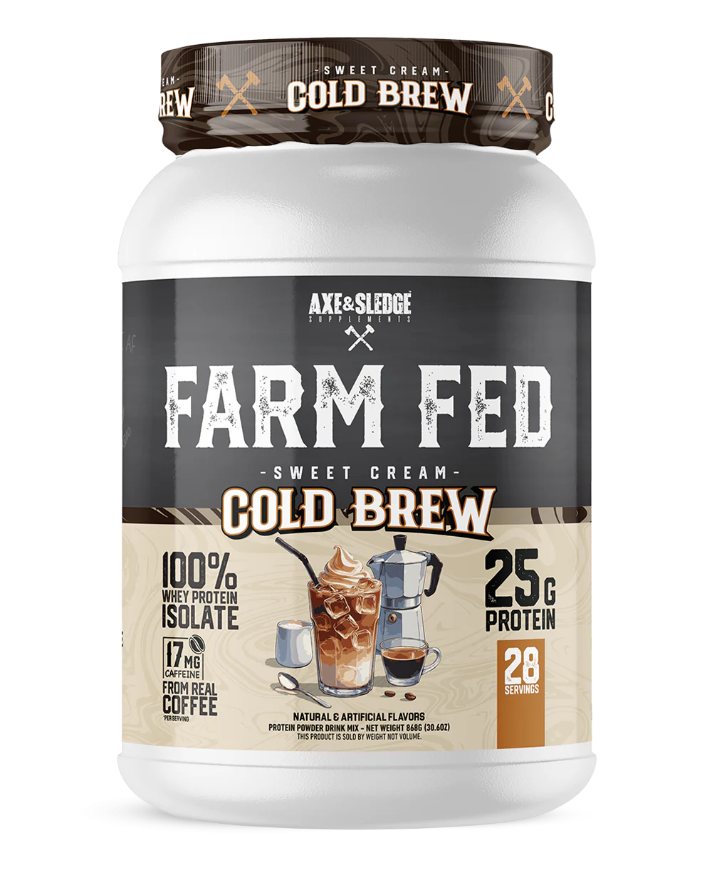 Axe & Sledge Farm Fed Protein Sweet Cream Cold Brew