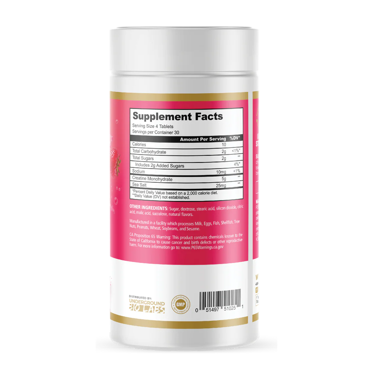 Panda Creatine BItes Sour Strawberry