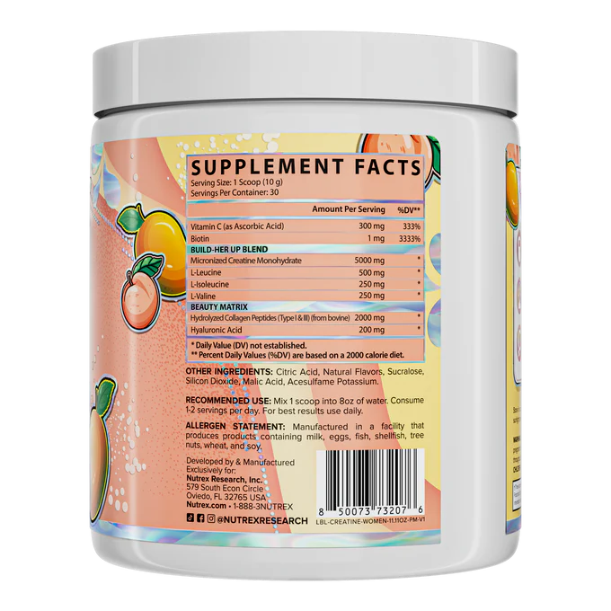 Nutrex Creatine For Women Peach Mango