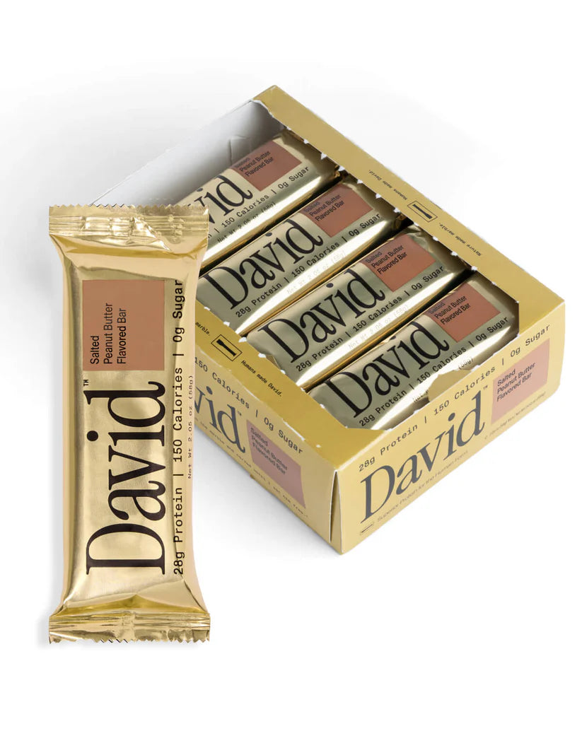 David Protein Bar Salted Peanut Butter