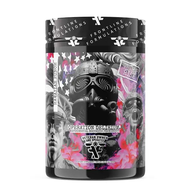 Frontline Formulations Operation Delirium Pre Workout Hawaiian Punch
