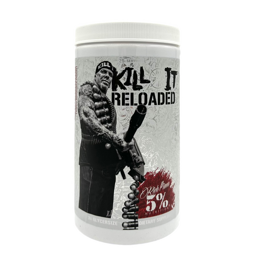 5% Kill It Reloaded Pre Workout Blue Raspberry