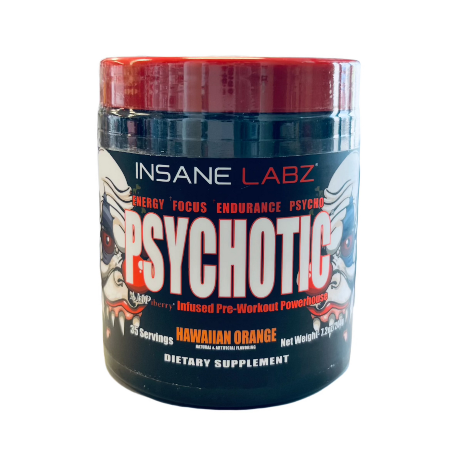 Insane Labz Psychotic Pre Workout Hawaiian Orange