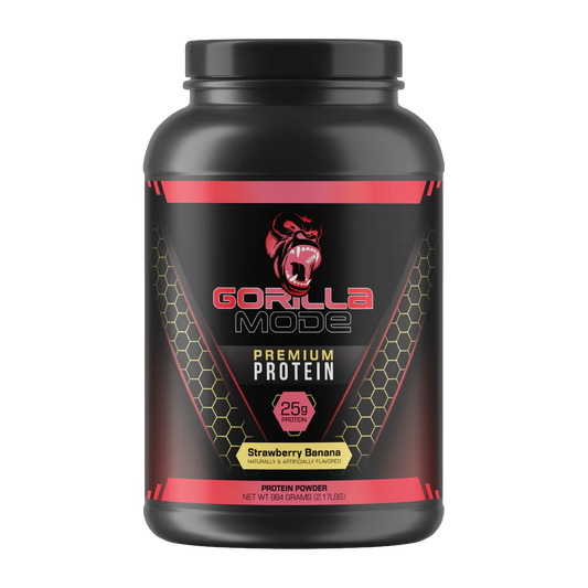 Gorilla Mode Protein Strawberry Banana 2lb