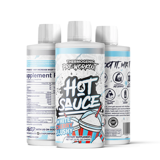 Hot Sauce Thermogenic Pre Workout White Cherry Slushy
