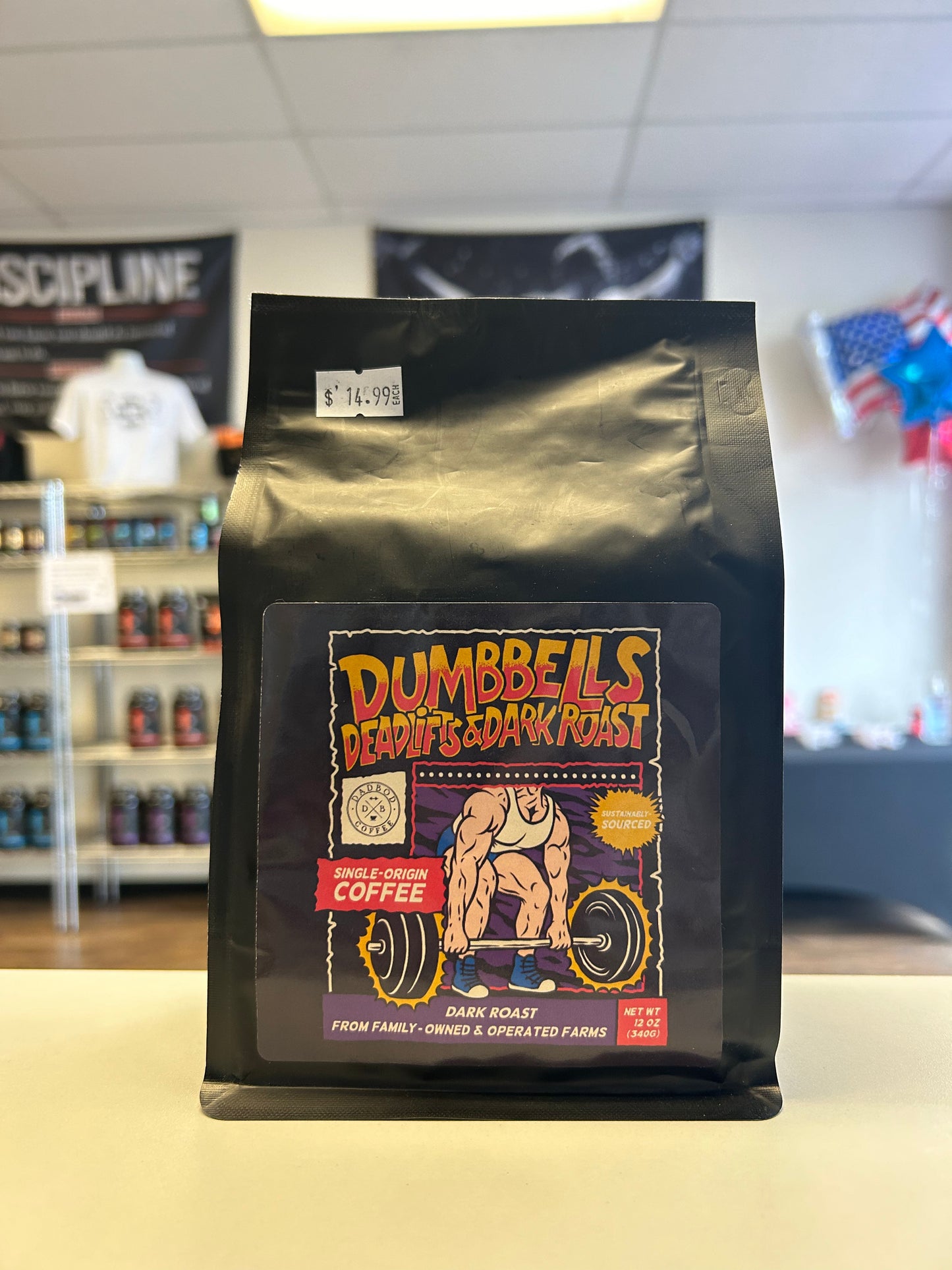 DadBod Coffee: Dumbbells, Deadlifts & Dark Roast: Dark Roast / Ground